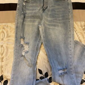 Royalty For Me Vintage Stretch Light Blue Jeans